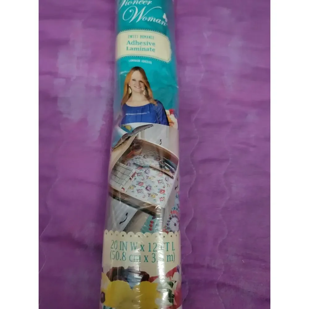 Pioneer Woman Flea Market Adhesive Laminate Farmhouse Liner 12 Ft Floral New